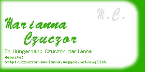 marianna czuczor business card